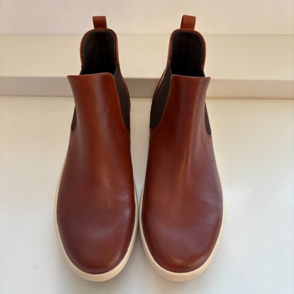 Ecco Soft 7 Chelsea Booties Leather Boots Cognac Size 40 US 9 - 9.5 NEW - Picture 5 of 8
